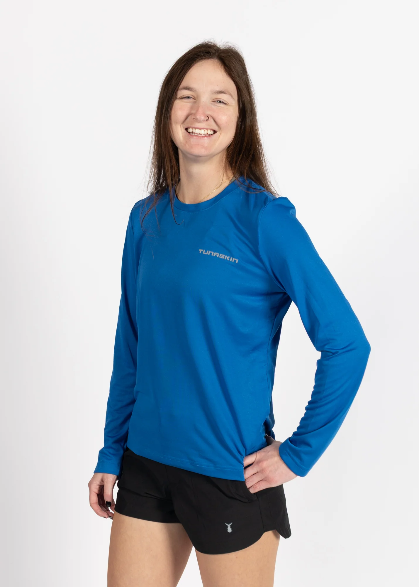 Core 07 | Women's Echo Performance Long Sleeve | Pacific Blue