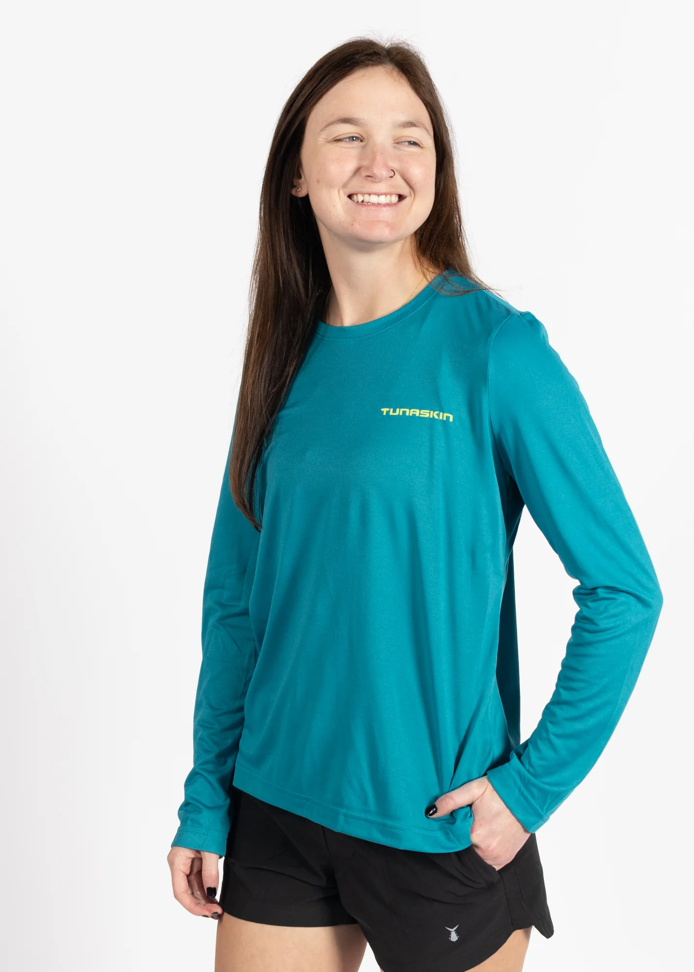 Core 07 | Women's Echo Performance Long Sleeve | Teal - Image 2