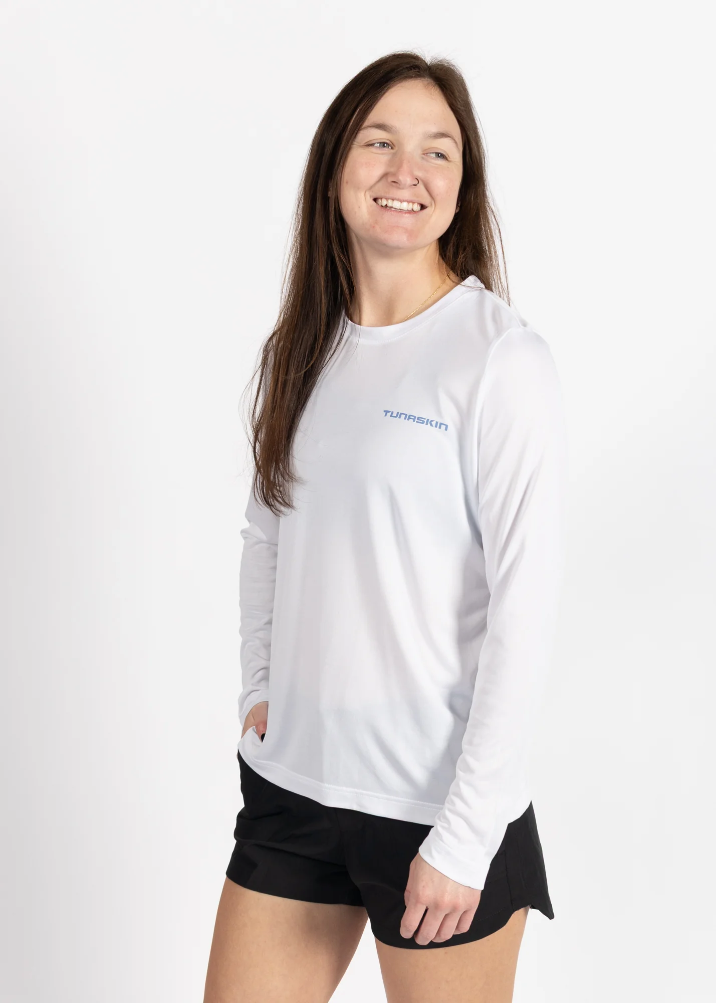 Core 07 | Women's Echo Performance Long Sleeve | White