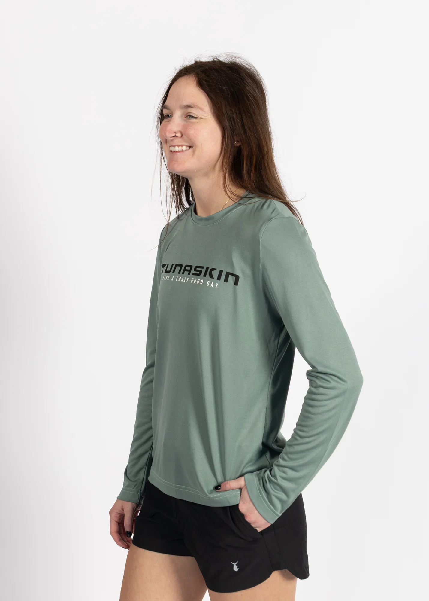 Women's Echo Performance Long Sleeve | Olive - Image 2