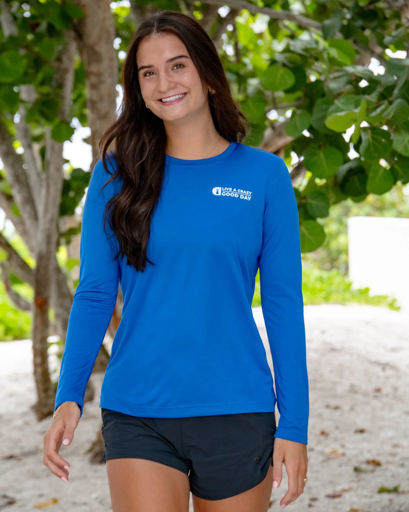 Women's Echo Performance Long Sleeve | Pacific Blue - Image 3